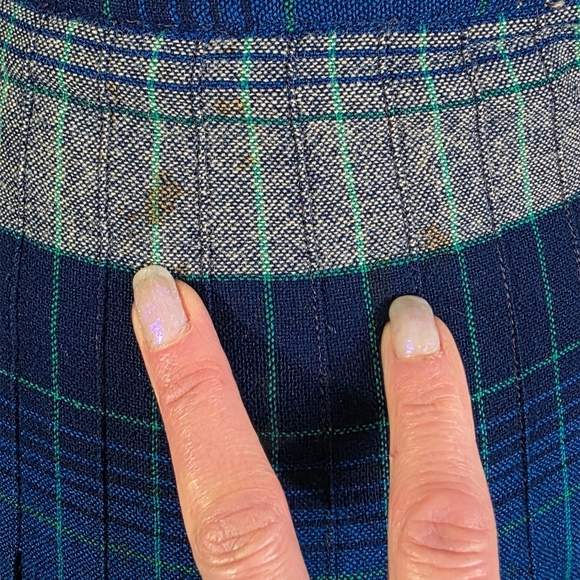 Vintage Pendleton 1950's Reversable Wool Plaid Skirt Womens Size XS - Picture 9 of 17